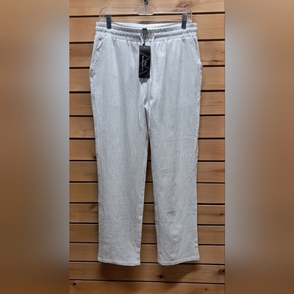 nanameei Other - Linen/Cotton Blend Drawstring Lounge Pants Size M